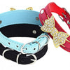 Leather Scarf Bow Quick Release Pet Collar